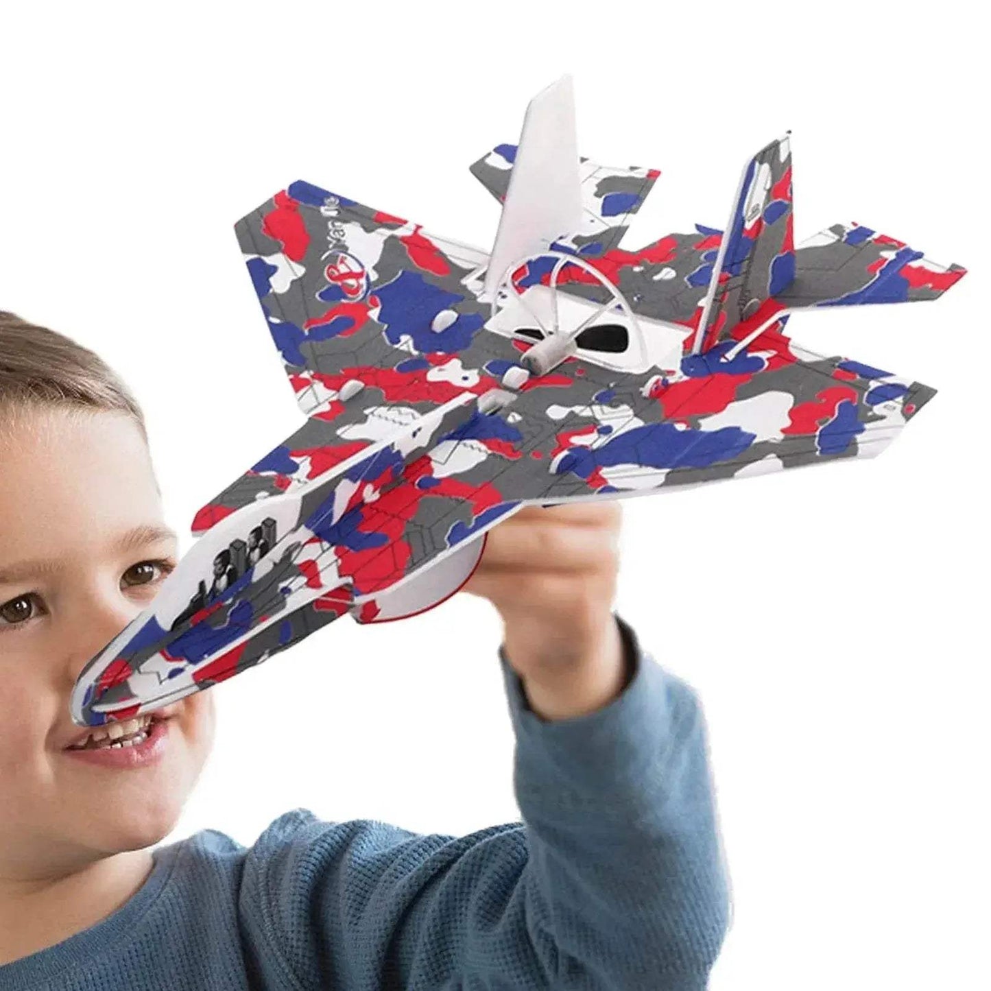 Electric Airplane Toy Rechargeable Throwing Foam Plane Glider - ToylandEU