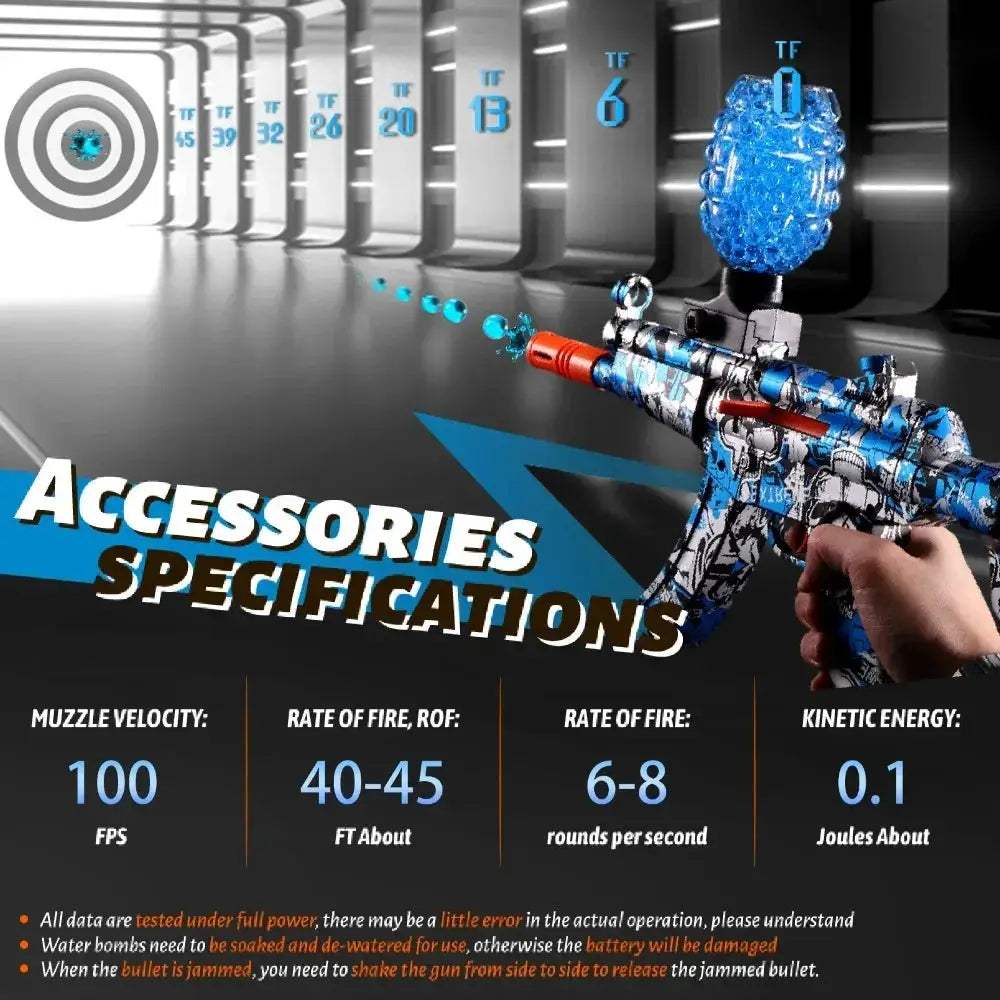 Electric Ball Blaster Toy Gun High Speed Rechargeable Outdoor Game - ToylandEU