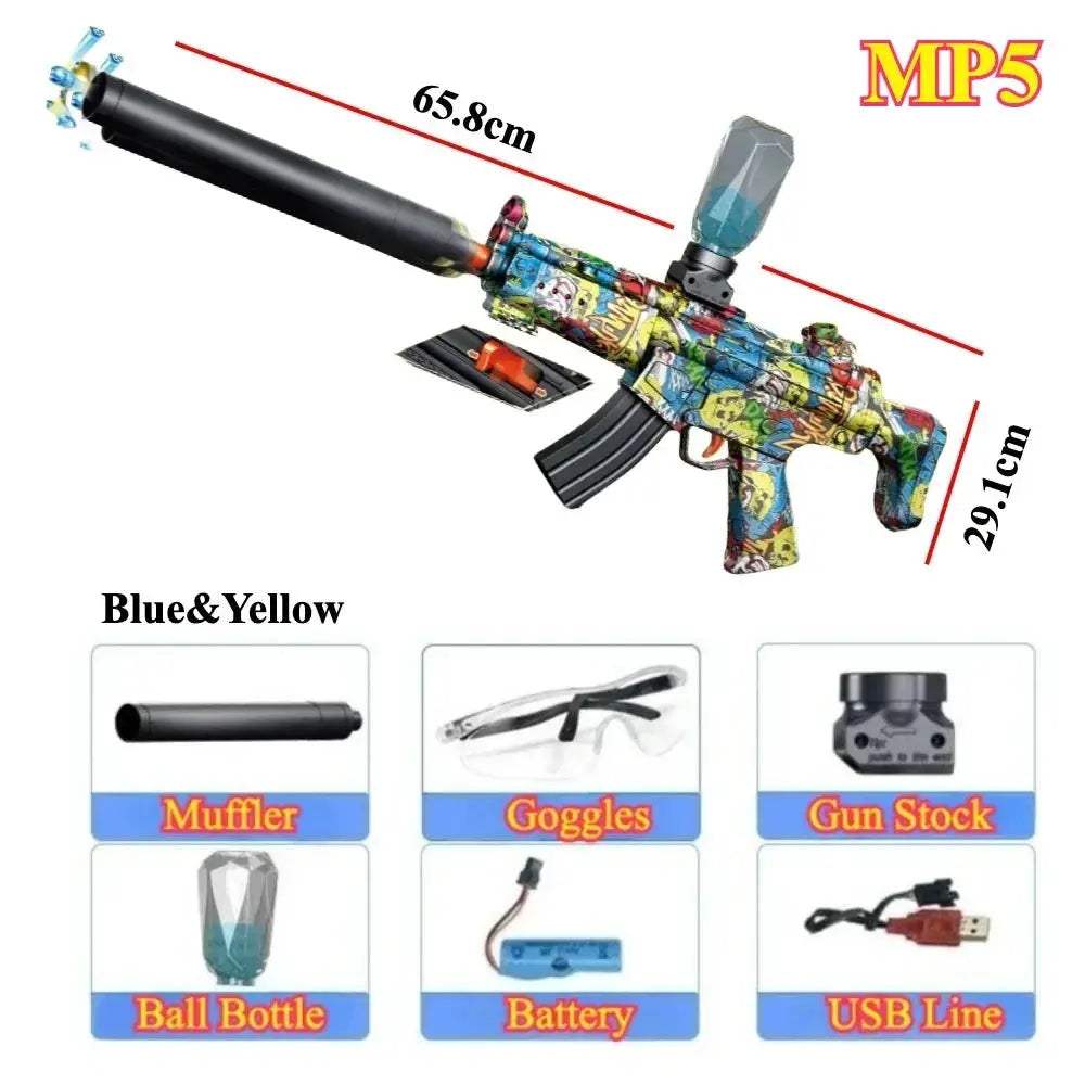 Electric Ball Blaster Toy Gun High Speed Rechargeable Outdoor Game - ToylandEU