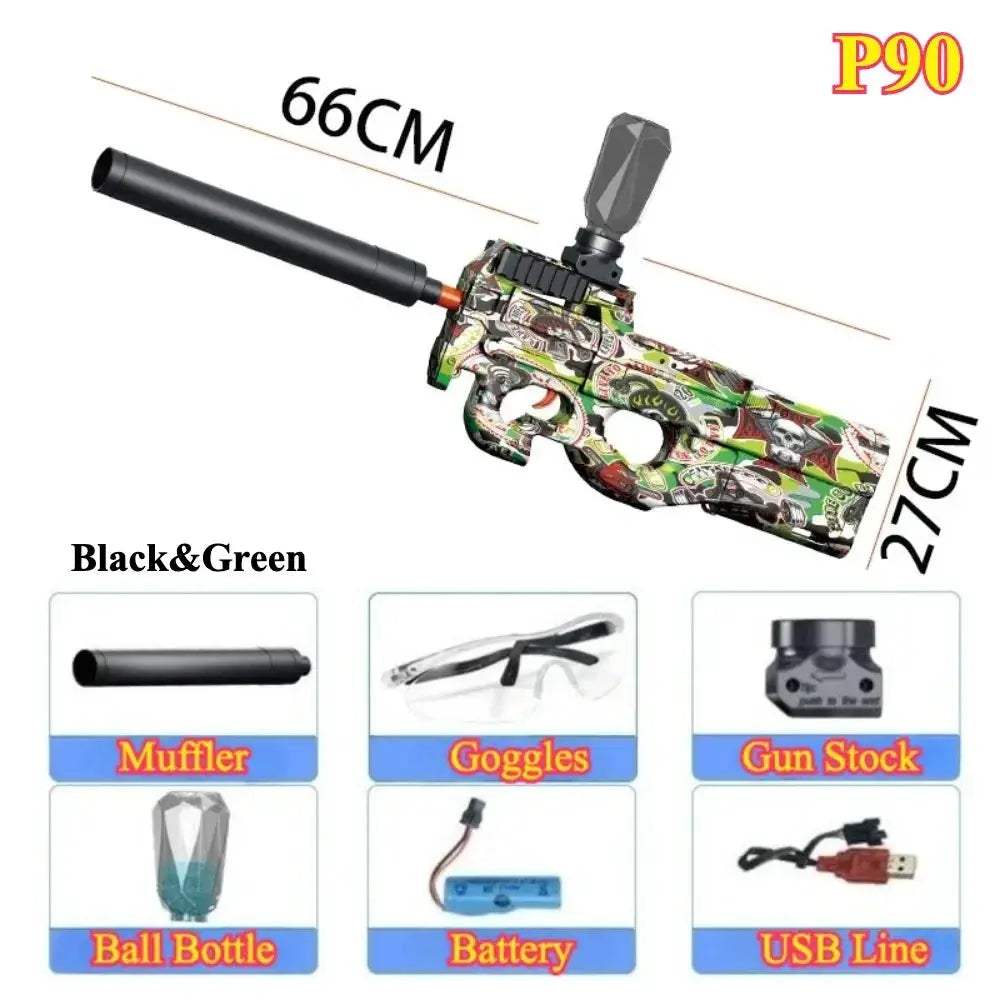 Electric Ball Blaster Toy Gun High Speed Rechargeable Outdoor Game - ToylandEU