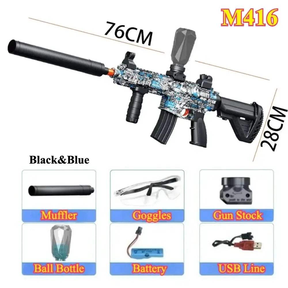 Electric Ball Blaster Toy Gun High Speed Rechargeable Outdoor Game - ToylandEU