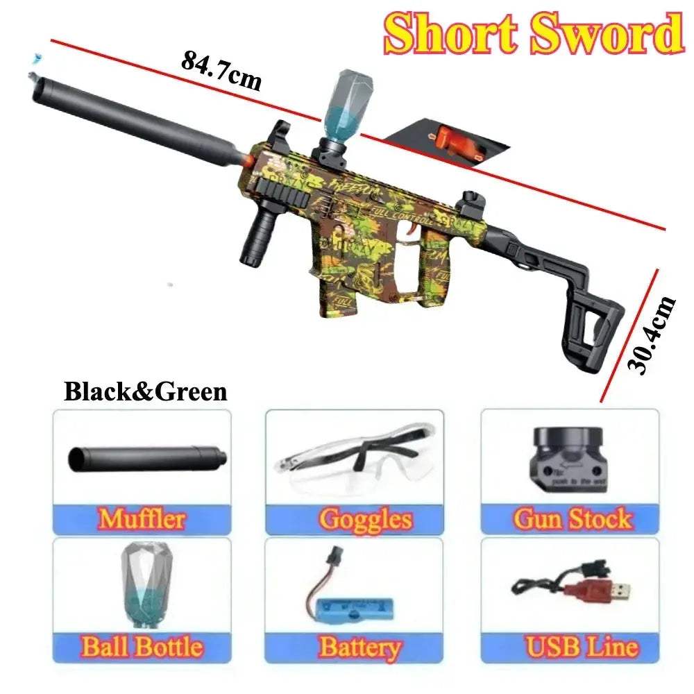 Electric Ball Blaster Toy Gun High Speed Rechargeable Outdoor Game - ToylandEU