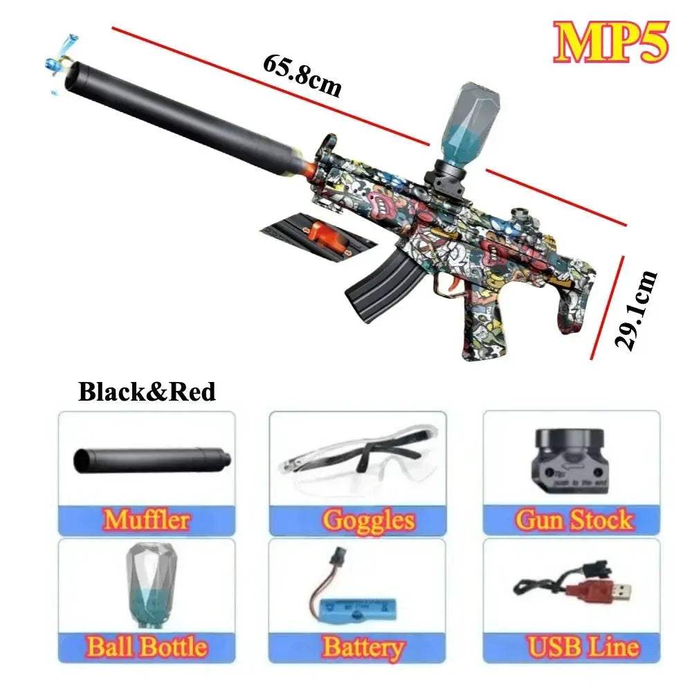 Electric Ball Blaster Toy Gun High Speed Rechargeable Outdoor Game - ToylandEU