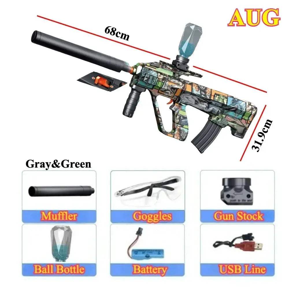 Electric Ball Blaster Toy Gun High Speed Rechargeable Outdoor Game - ToylandEU