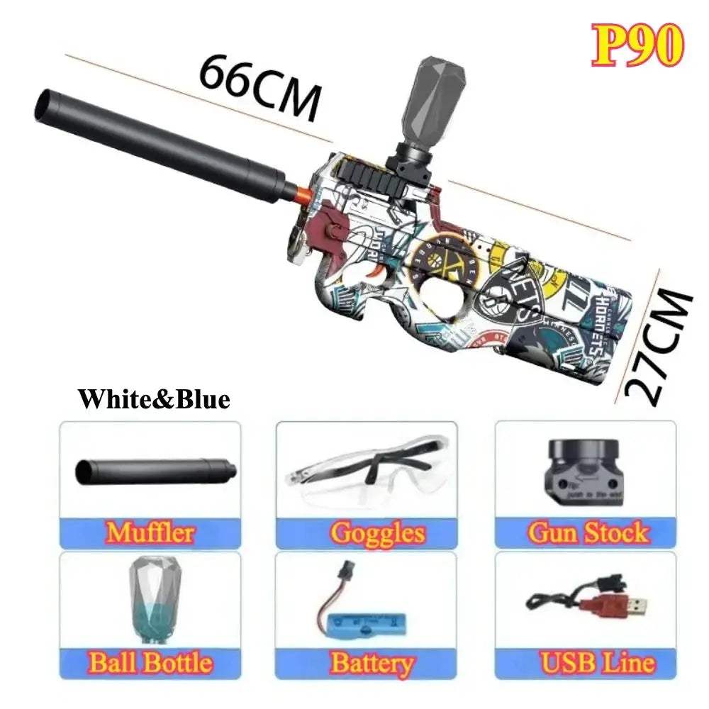 Electric Ball Blaster Toy Gun High Speed Rechargeable Outdoor Game - ToylandEU