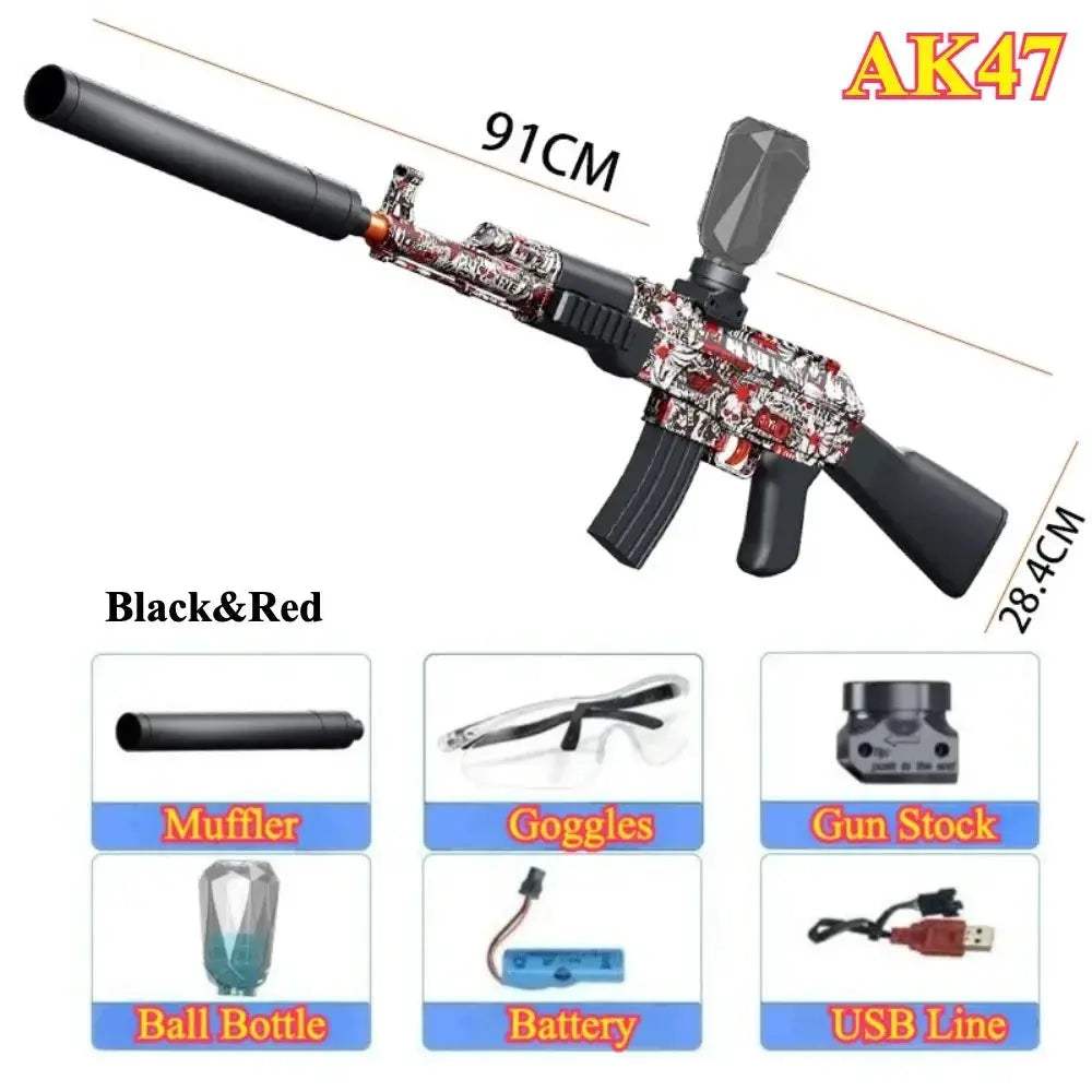 Electric Ball Blaster Toy Gun High Speed Rechargeable Outdoor Game - ToylandEU