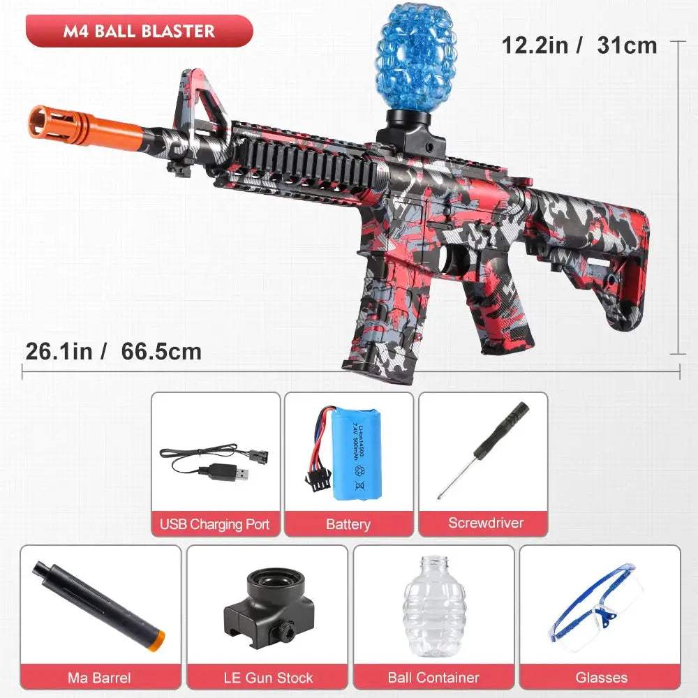 Electric Blaster Toy Gun Rechargeable Auto Fire Outdoor Play - ToylandEU