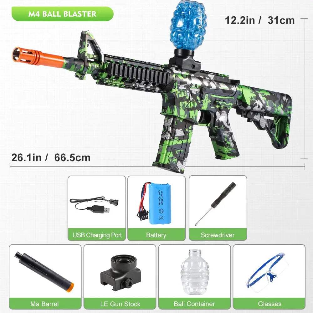 Electric Blaster Toy Gun Rechargeable Auto Fire Outdoor Play - ToylandEU