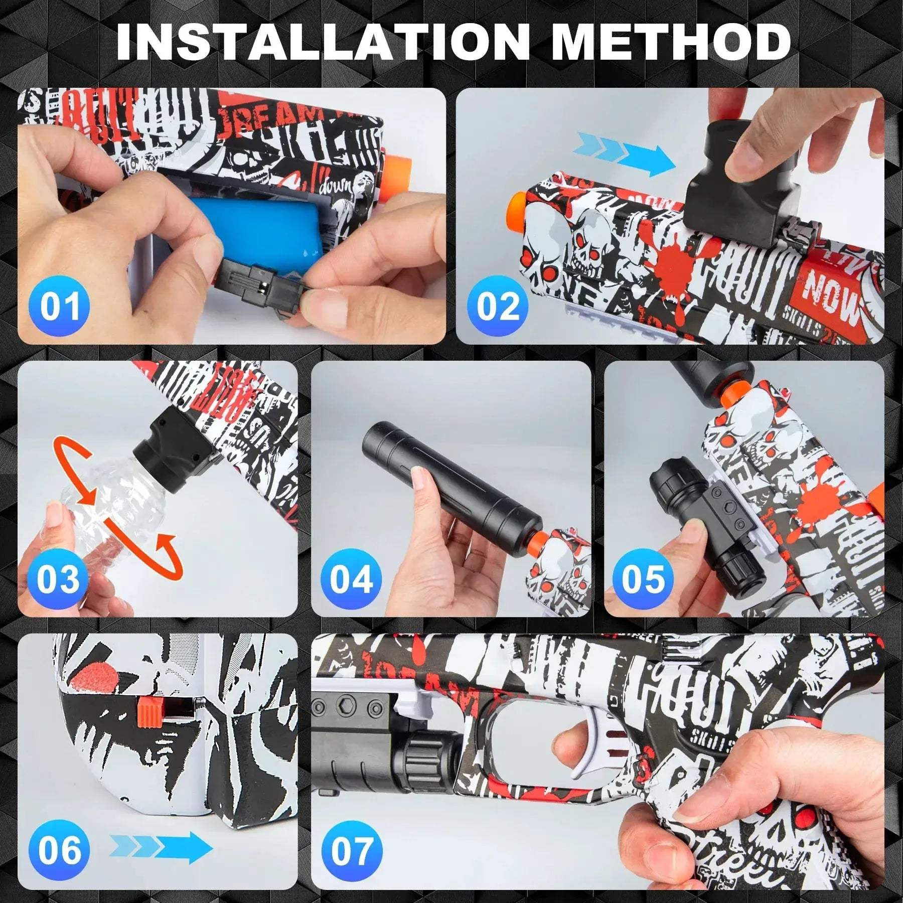 Electric Blaster Toy Gun With High Precision Shooting - ToylandEU