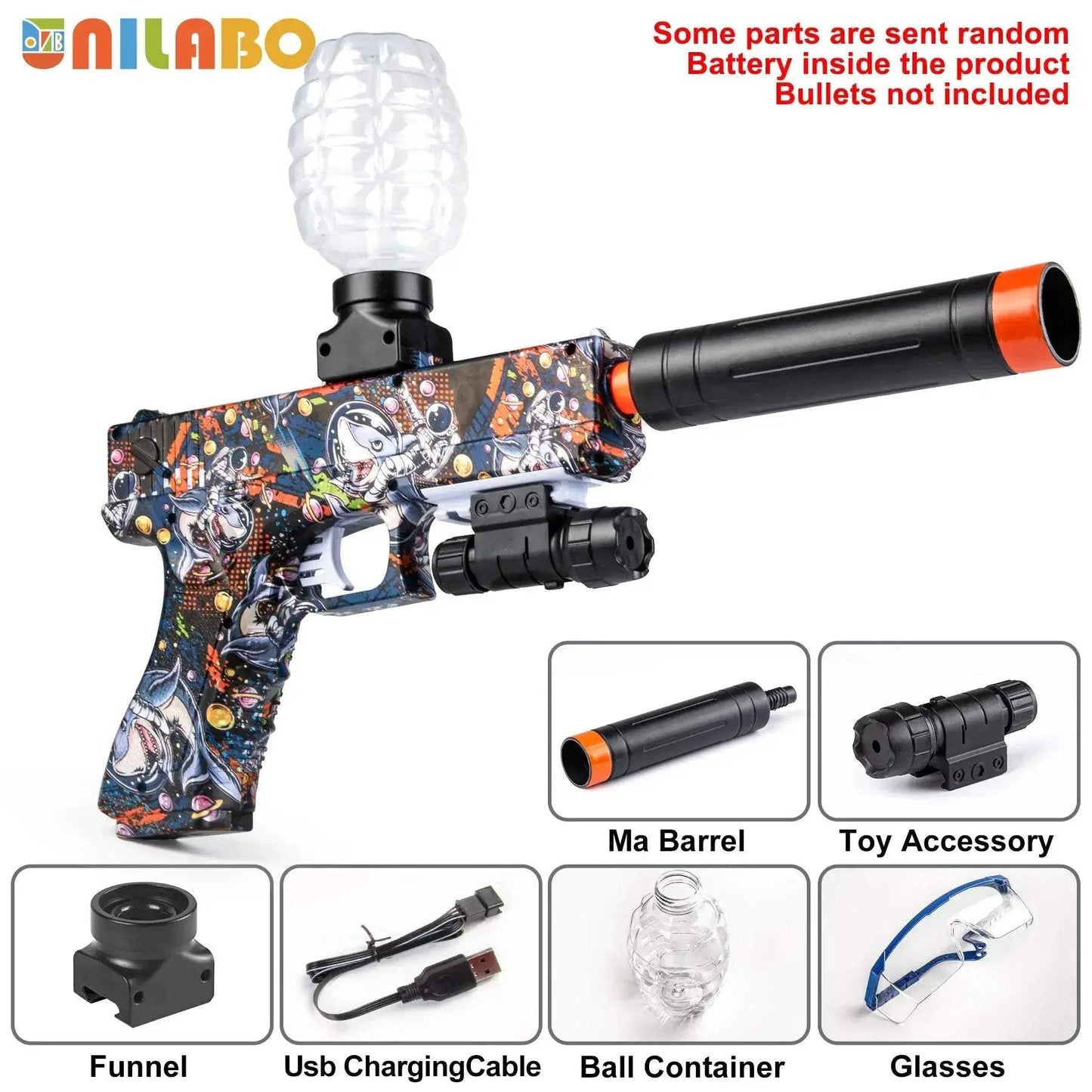 Electric Blaster Toy Gun With High Precision Shooting - ToylandEU