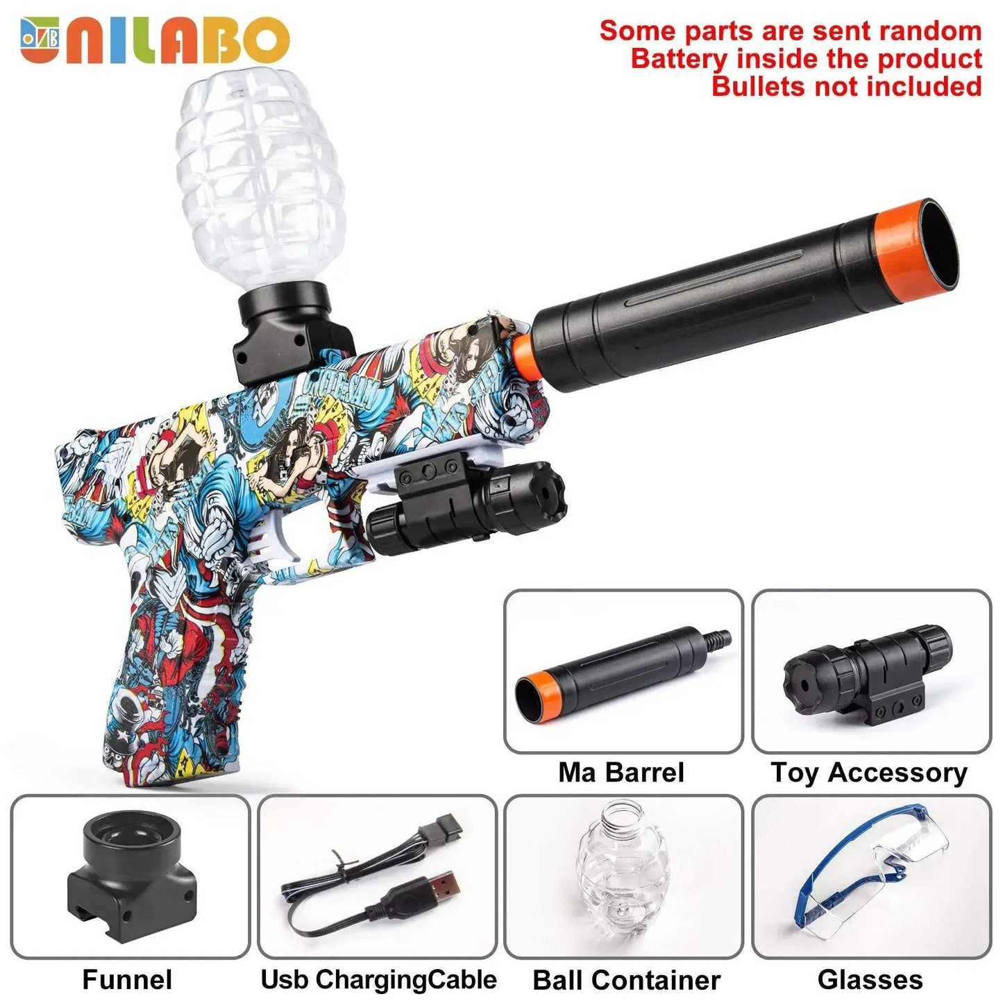 Electric Blaster Toy Gun With High Precision Shooting - ToylandEU