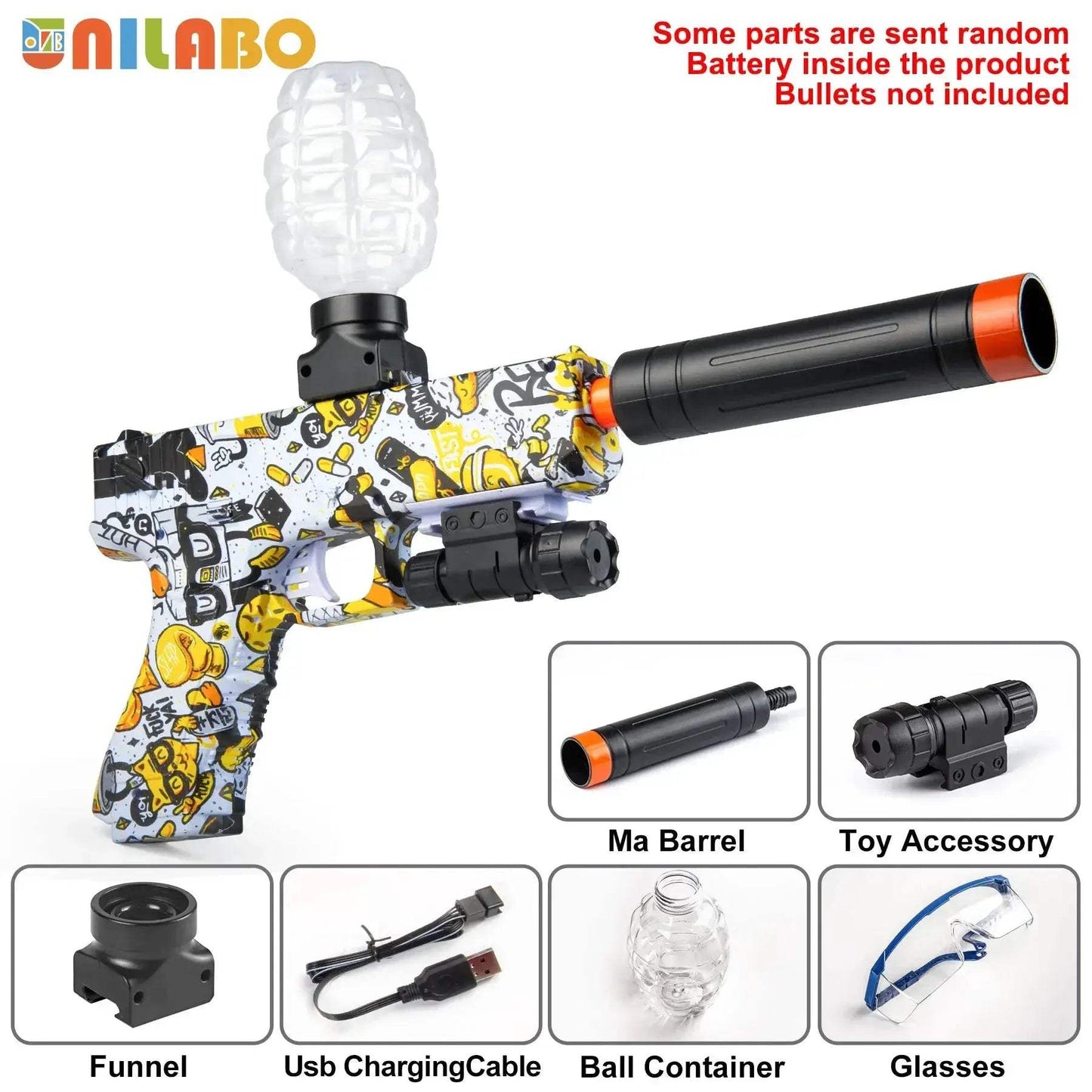 Electric Blaster Toy Gun With High Precision Shooting - ToylandEU