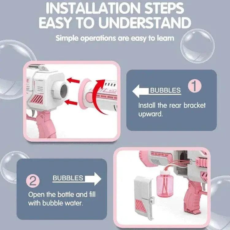  Electric Bubble Gun with Large Capacity and Light Music -  ToylandEU™