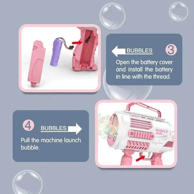  Electric Bubble Gun with Large Capacity and Light Music -  ToylandEU™