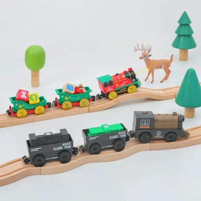 Electric Christmas Train Set for Kids All Brand Compatible - ToylandEU
