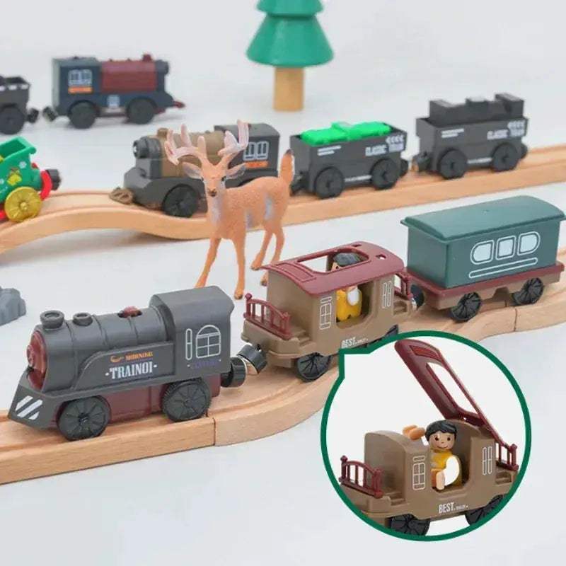 Electric Christmas Train Set for Kids All Brand Compatible - ToylandEU