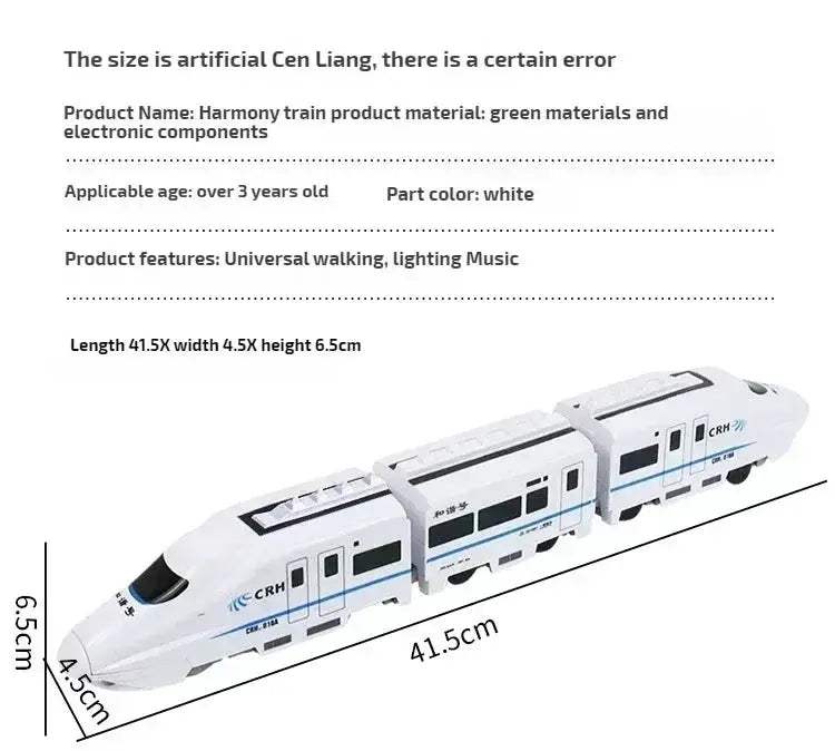 Electric Diecast Toy Train With Sound Light And Music - ToylandEU