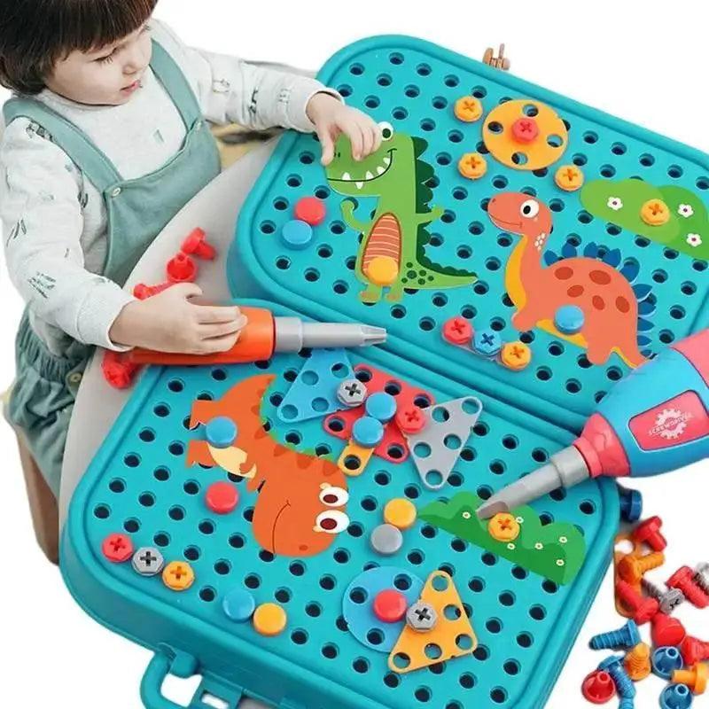 Electric Drill Screw Nut 3D Screwing Blocks Set for Boys -  ToylandEU™