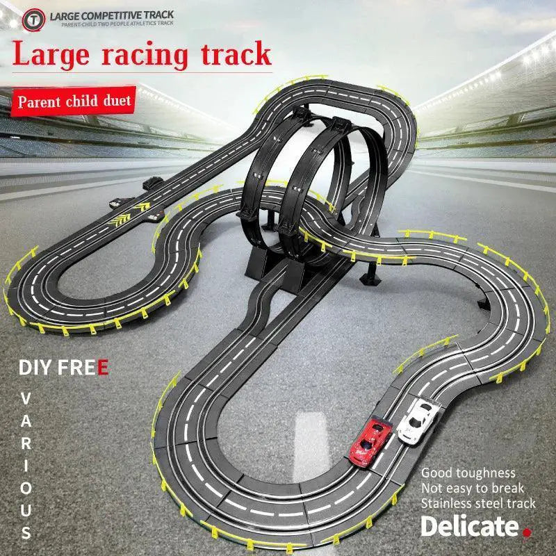 Electric Dual Remote Control RC Car Racing Track Toy - ToylandEU
