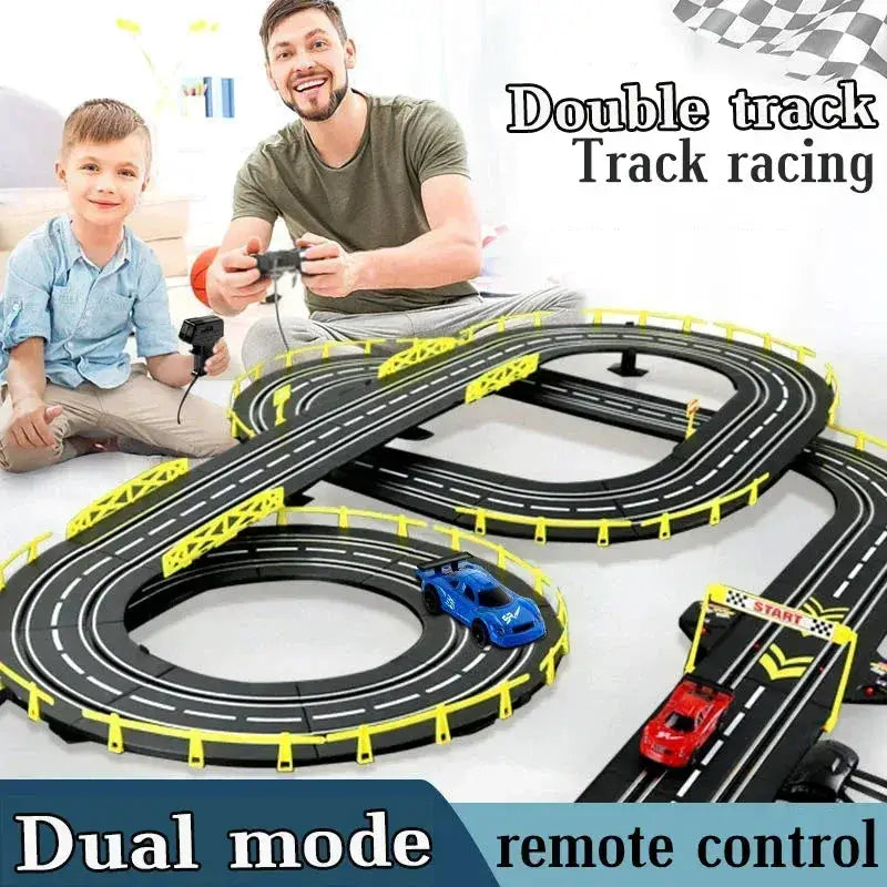 Electric Dual Remote Control RC Car Racing Track Toy - ToylandEU
