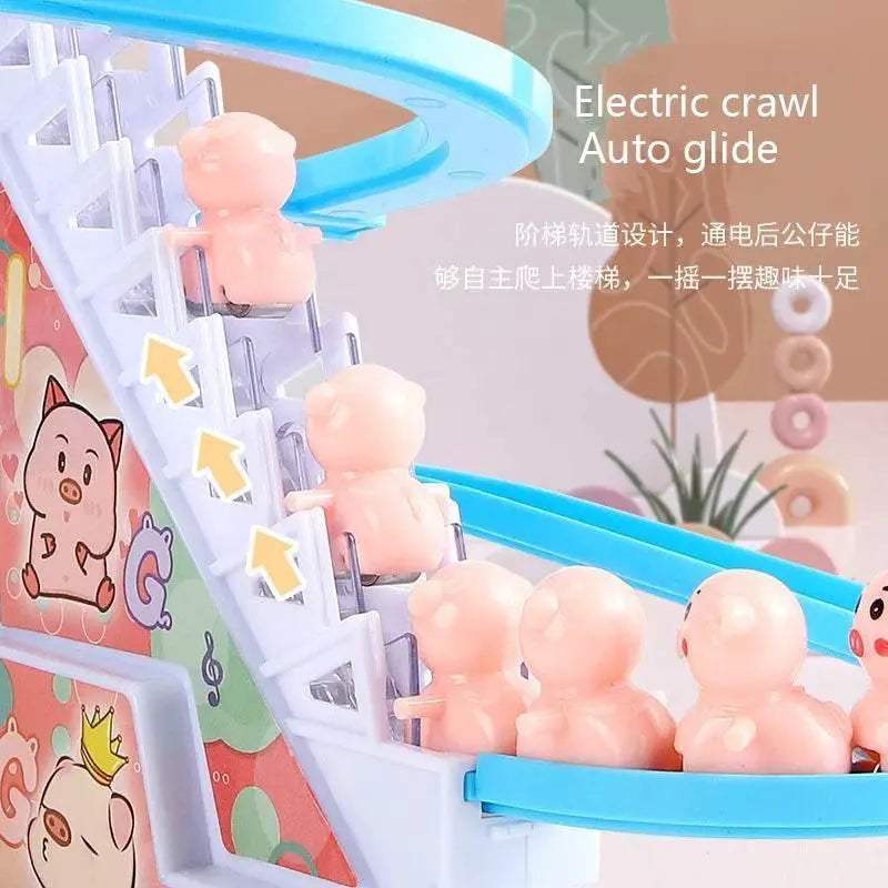 Electric Duck Climbing Stairs Race Track with LED Lights & Music - ToylandEU