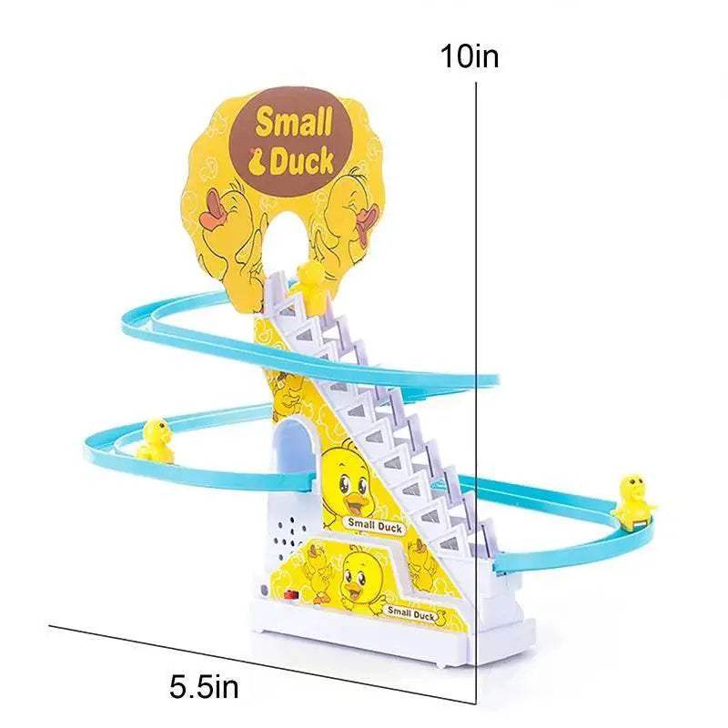 Electric Duck Climbing Stairs Race Track with LED Lights & Music - ToylandEU