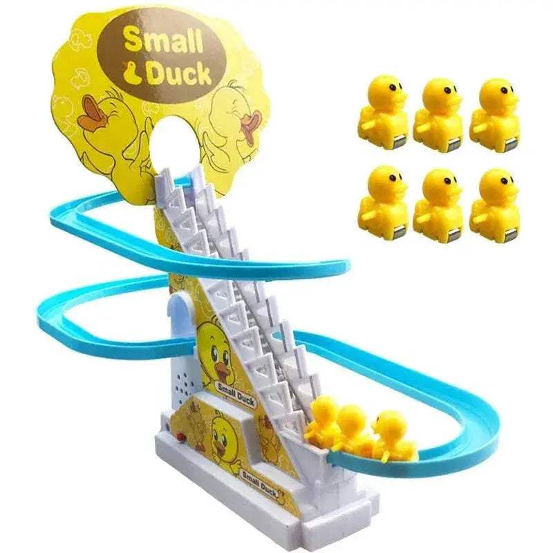 Electric Duck Climbing Stairs Race Track with LED Lights & Music - ToylandEU