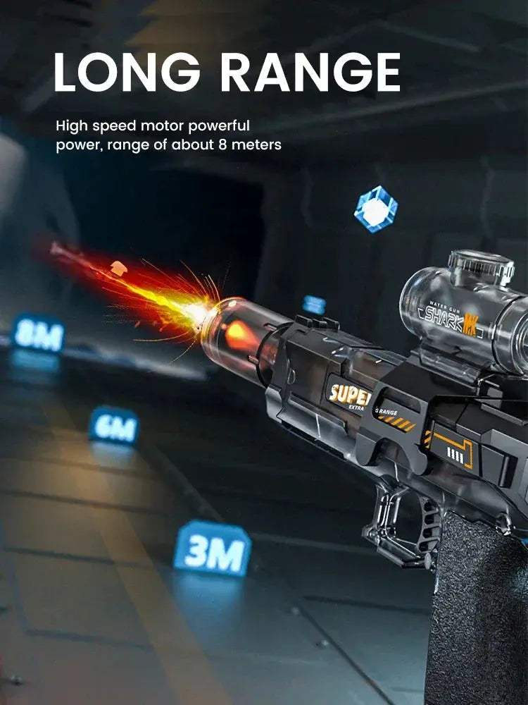 Electric Flame Water Gun for Kids With Sensor Lights - ToylandEU