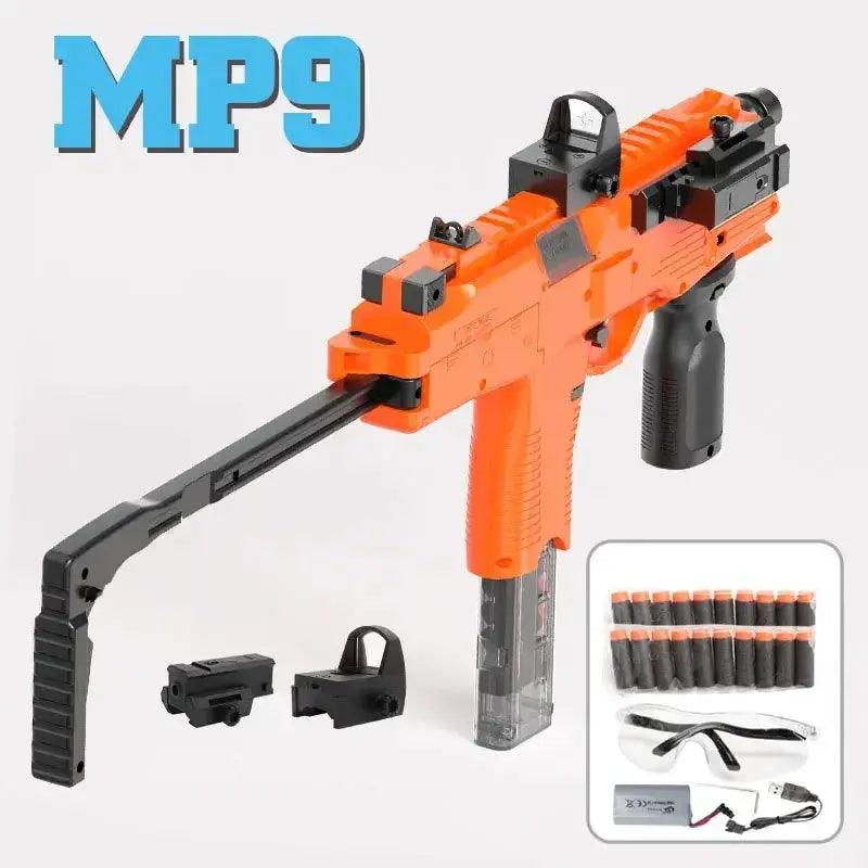  Electric Foam Dart Blaster MP9 Submachine Gun Outdoors -  ToylandEU™