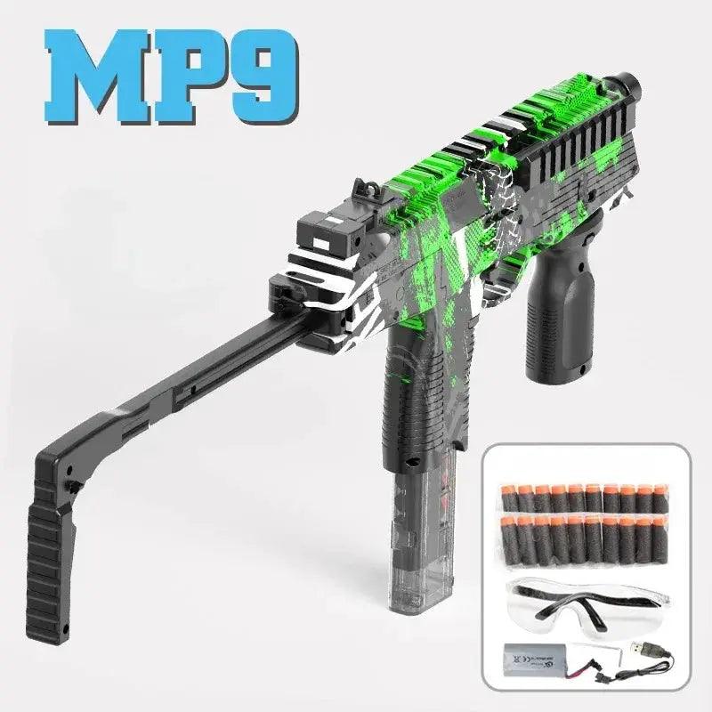  Electric Foam Dart Blaster MP9 Submachine Gun Outdoors -  ToylandEU™