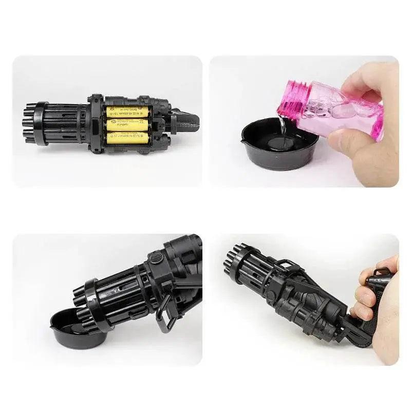  10 Hole Electric Gatling Bubble Machine for Kids Outdoor Fun -  ToylandEU™