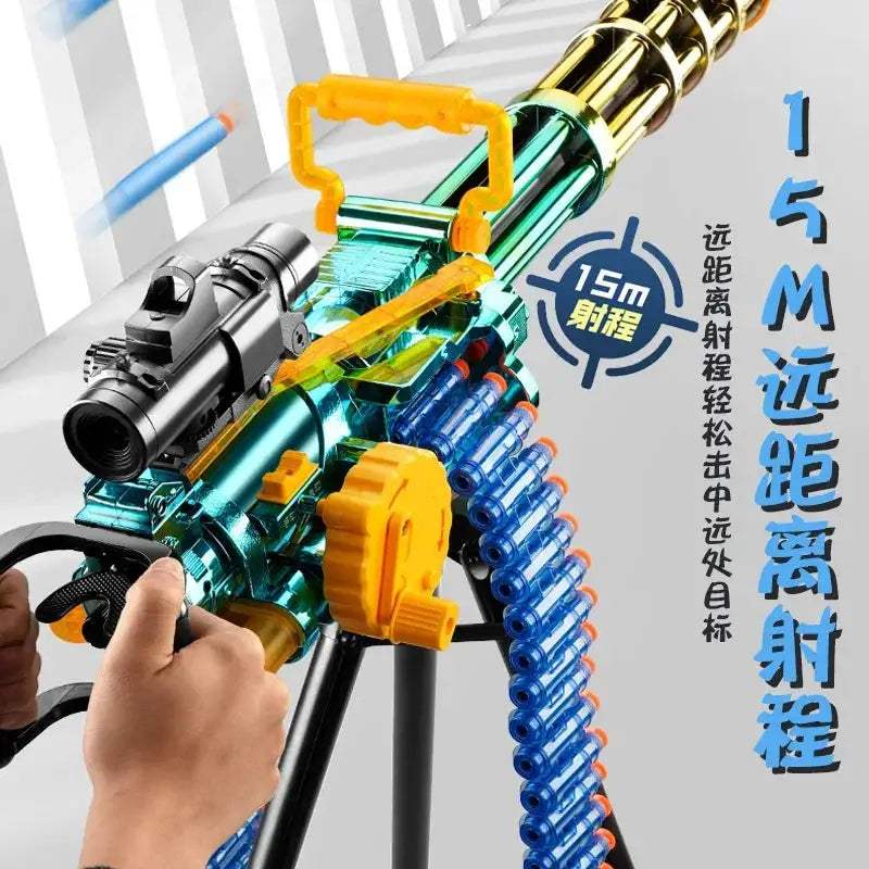 Electric Gatling Toy Gun With Continuous Rotary Firing - ToylandEU
