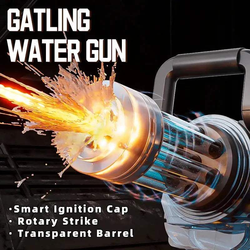 Electric Gatling Water Gun With Backpack Battery Powered - ToylandEU