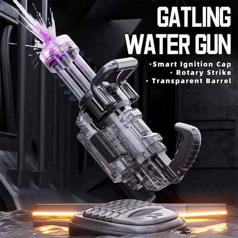 Electric Gatling Water Gun With Backpack Battery Powered - ToylandEU