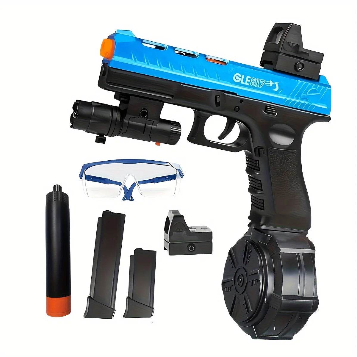 Electric Gel Ball Blaster with Drum Manual and Automatic Pistol - ToylandEU