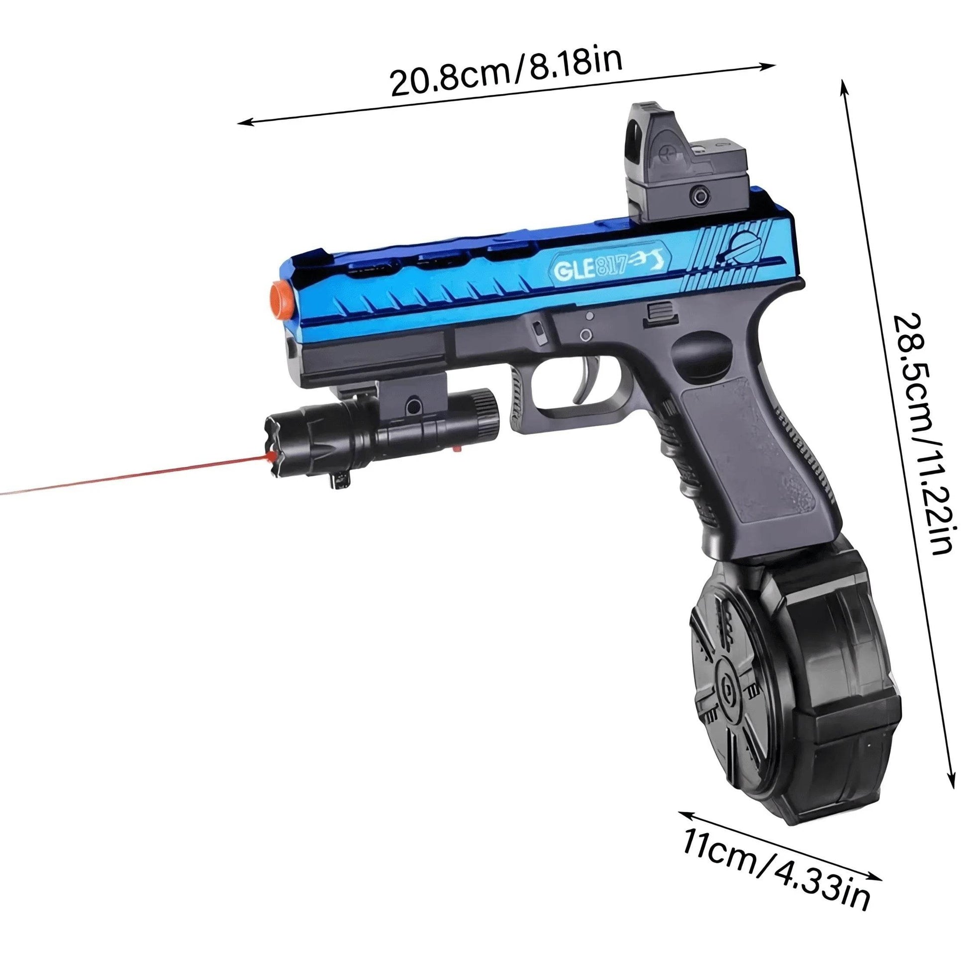 Electric Gel Ball Blaster with Drum Manual and Automatic Pistol - ToylandEU