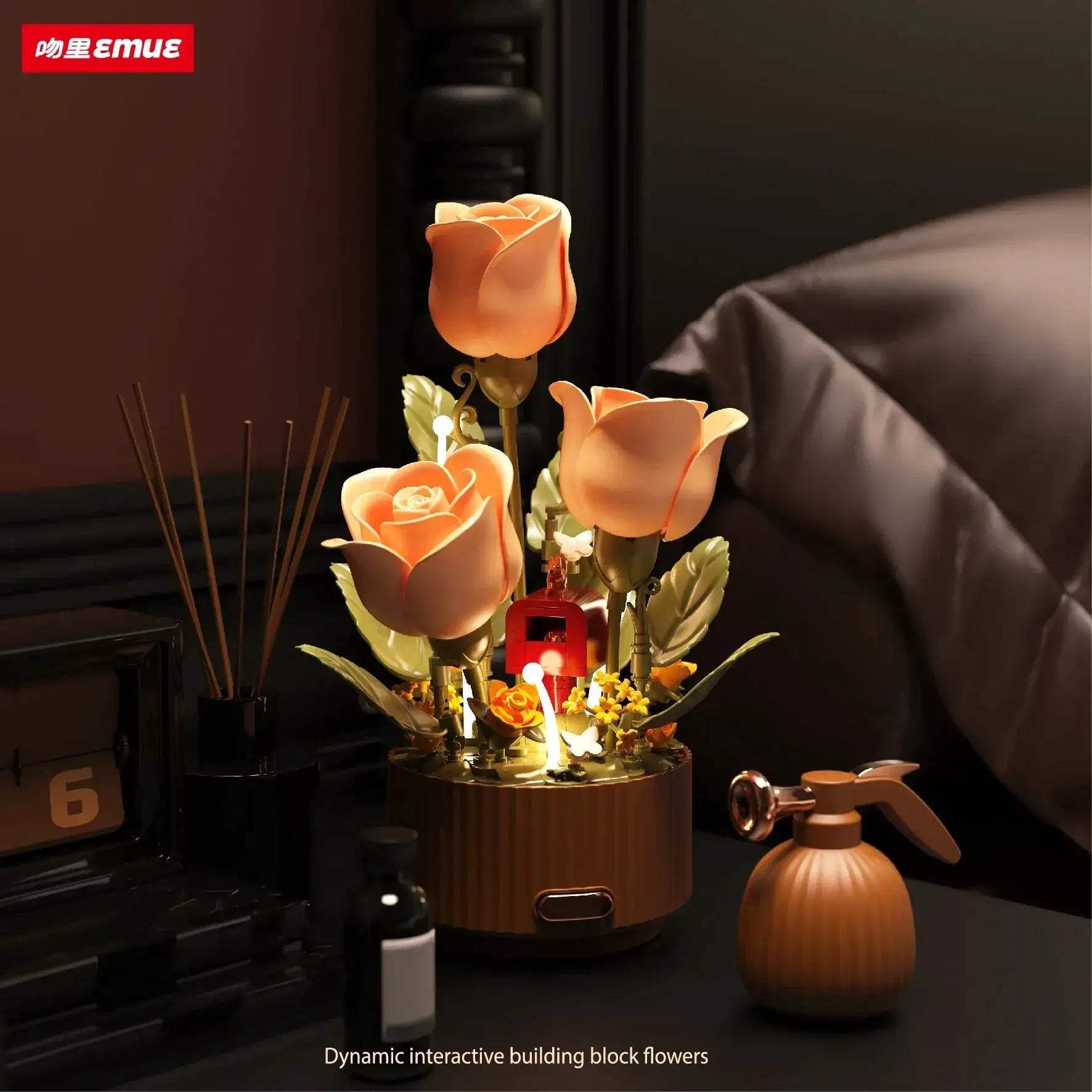 Electric Lego Flower Bouquet For Weddings And Home Decor - ToylandEU