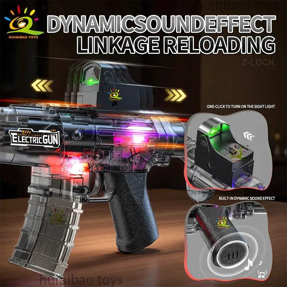 Electric MP5 Toy Gun With Light Smoke Effect For Outdoor - ToylandEU