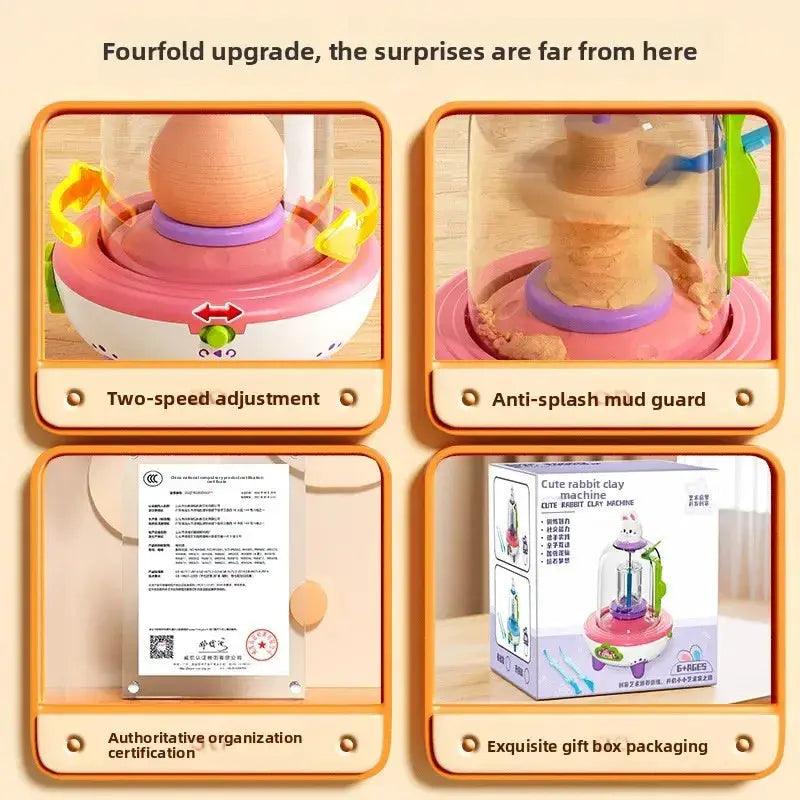  Electric Mini Pottery Wheel Kit For Kids Safe -  ToylandEU™