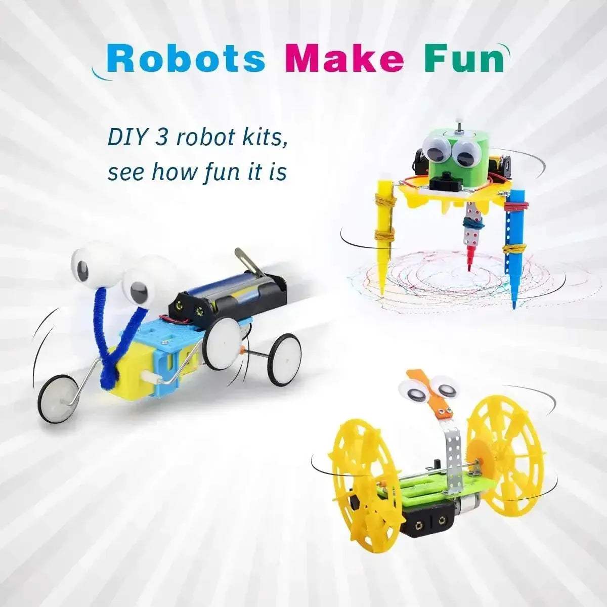 Electric Motor Robotics Kit for Kids STEM Learning - ToylandEU