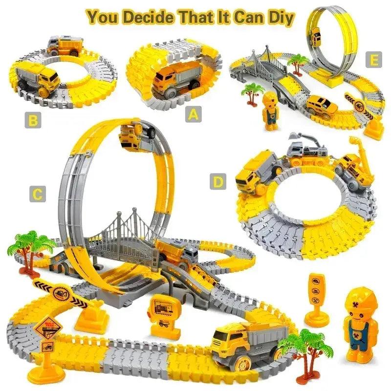  Electric Rail Car Toy With Flexible Track For Kids -  ToylandEU™