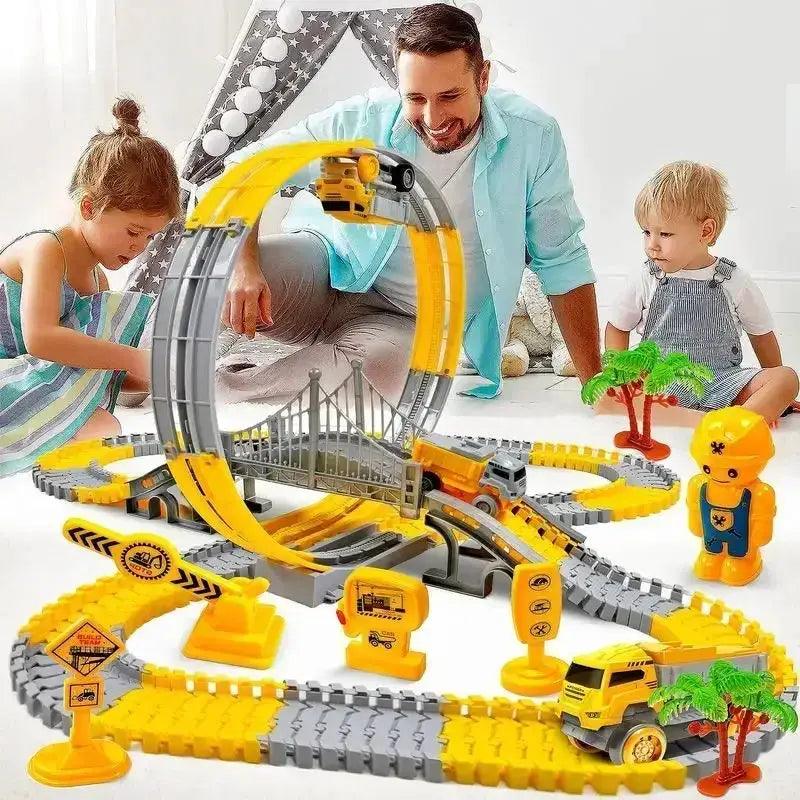  Electric Rail Car Toy With Flexible Track For Kids -  ToylandEU™