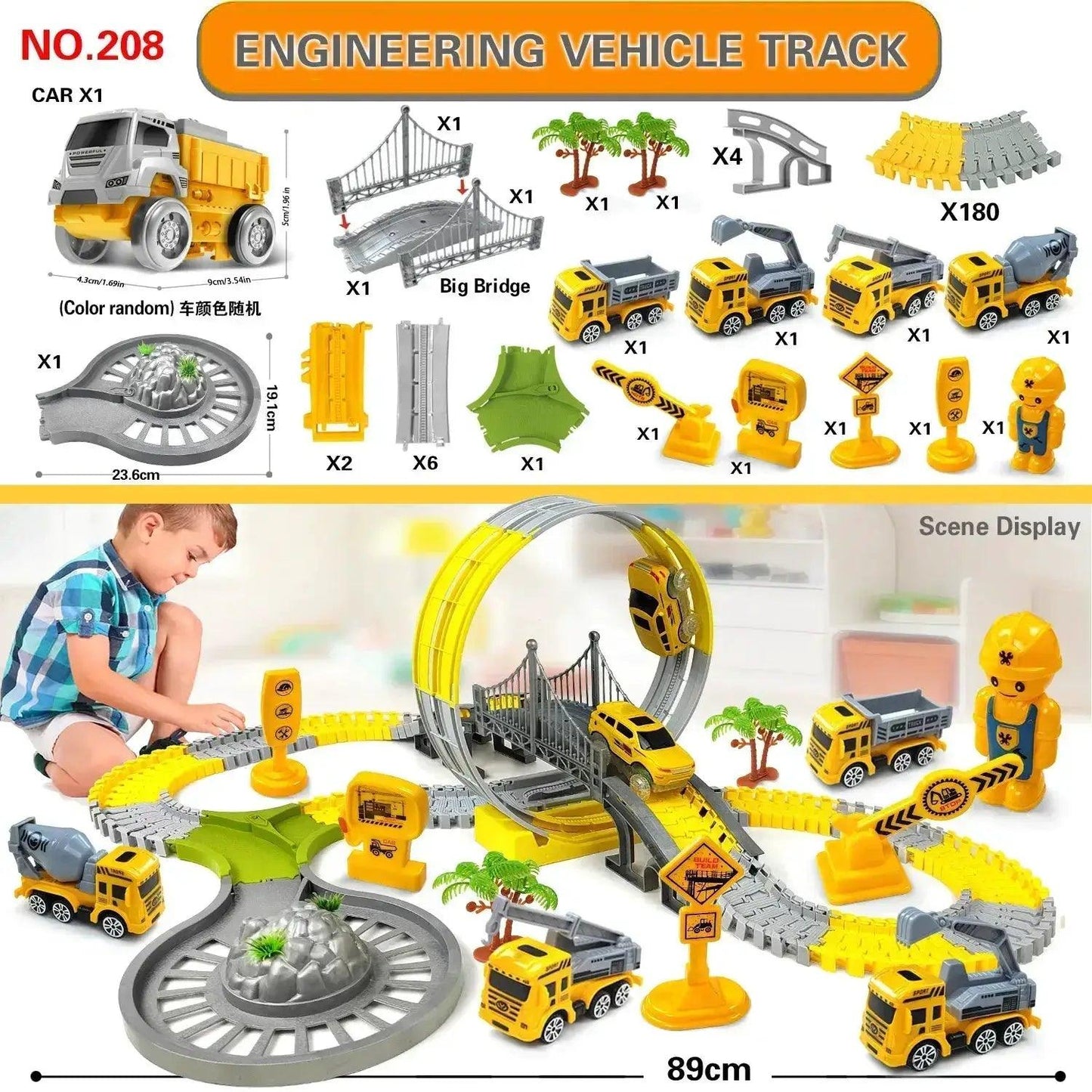  Electric Rail Car Toy With Flexible Track For Kids -  ToylandEU™