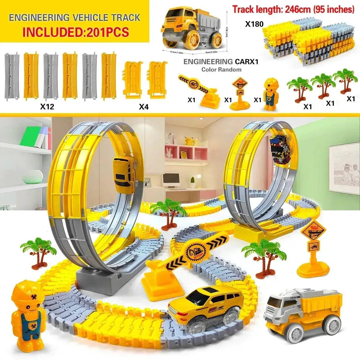  Electric Rail Car Toy With Flexible Track For Kids -  ToylandEU™