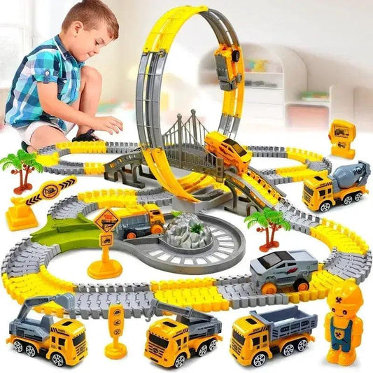  Electric Rail Car Toy With Flexible Track For Kids -  ToylandEU™