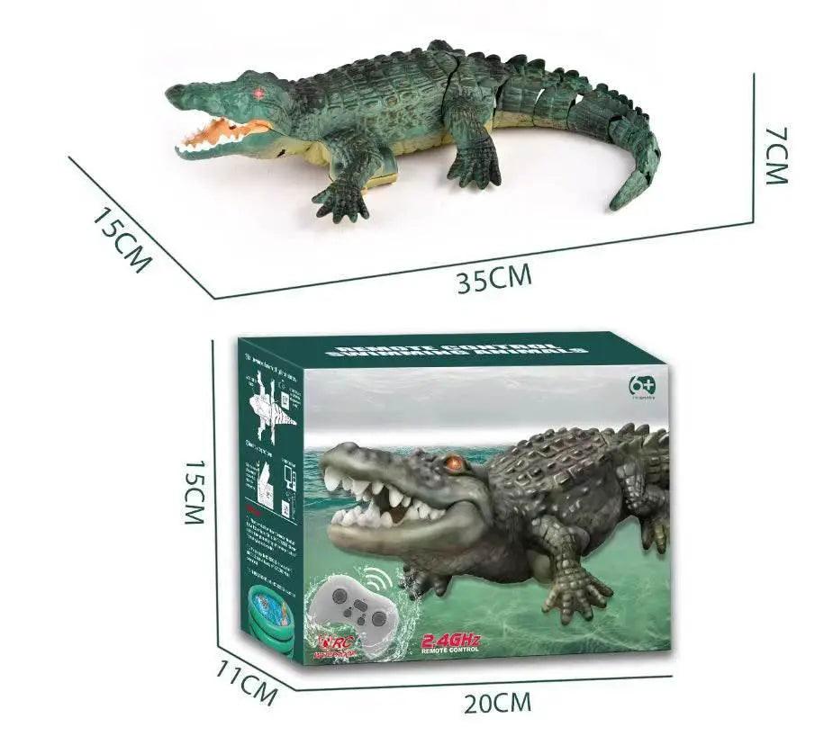  Electric Remote Control Crocodile Boat for Kids - Waterproof Animal  -  ToylandEU™