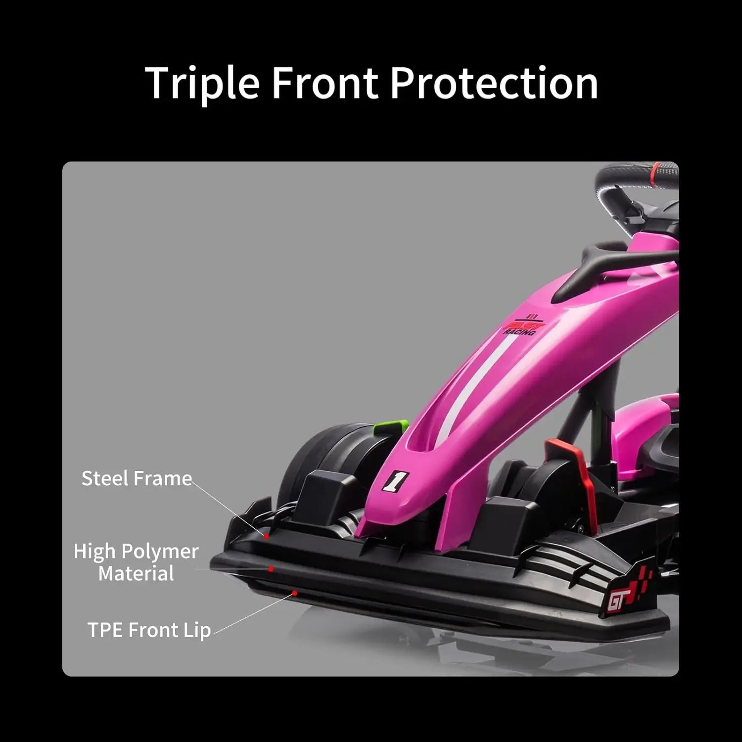 Electric Ride On Car Drift Kart For Kids Adjustable Seat - ToylandEU