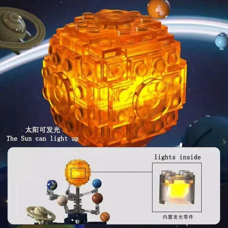 Electric Rotatable Solar System Building Blocks Kit - ToylandEU