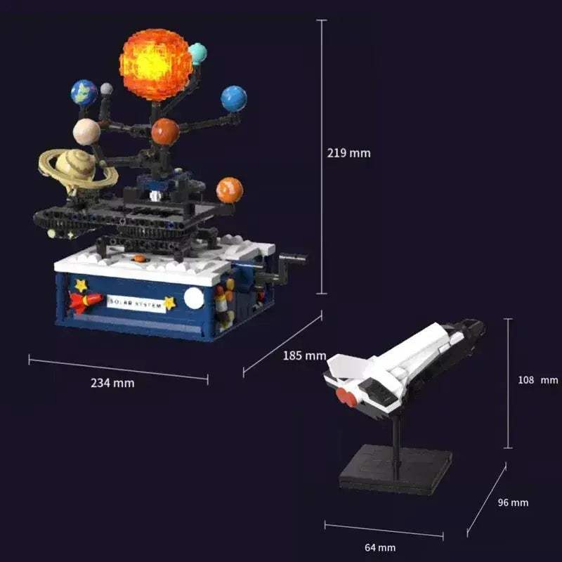 Electric Rotatable Solar System Building Blocks Kit - ToylandEU
