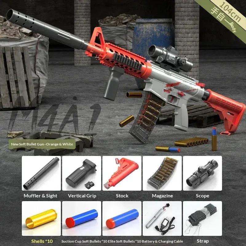  Electric Soft Bullet Foam Blaster 80 Darts Toy Gun -  ToylandEU™